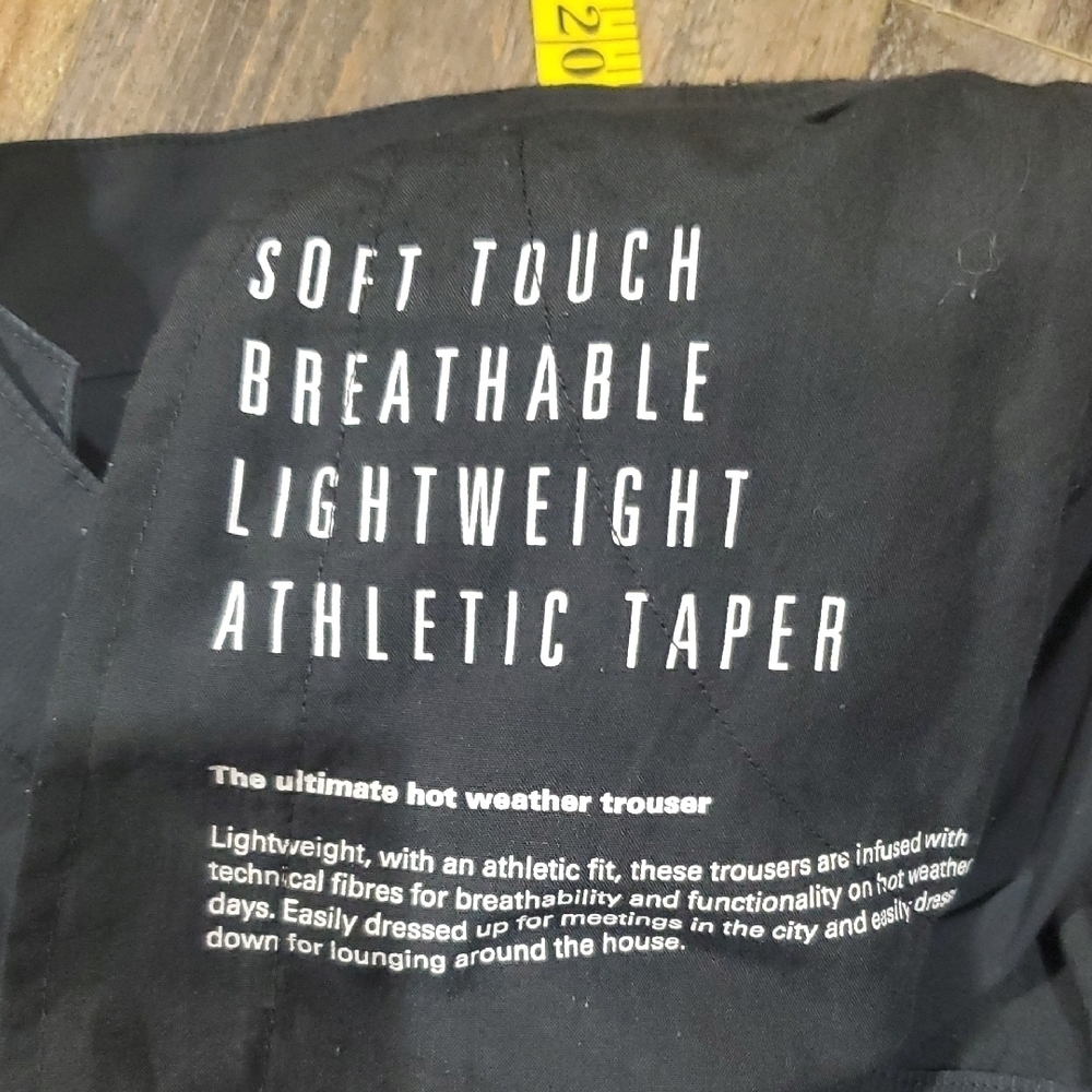 Du/er Black Tapered Athletic Pants Breathable Lightweight Soft Touch - Picture 5 of 10